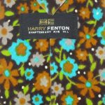 1970s Harry Fenton velvet floral print tie