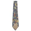 Liberty hand printed silk tie