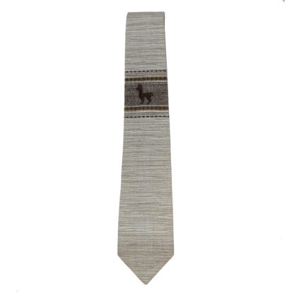 AAAA Peru hand loomed tie with a design of a llama