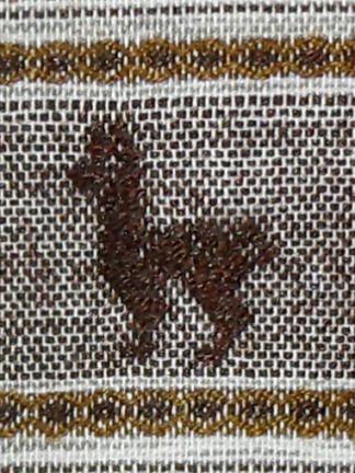 AAAA Peru hand loomed tie with a design of a llama