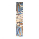 Blue and cream long Richard Allan silk scarf