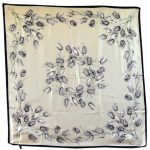 Tulip design silk scarf