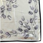 Tulip design silk scarf