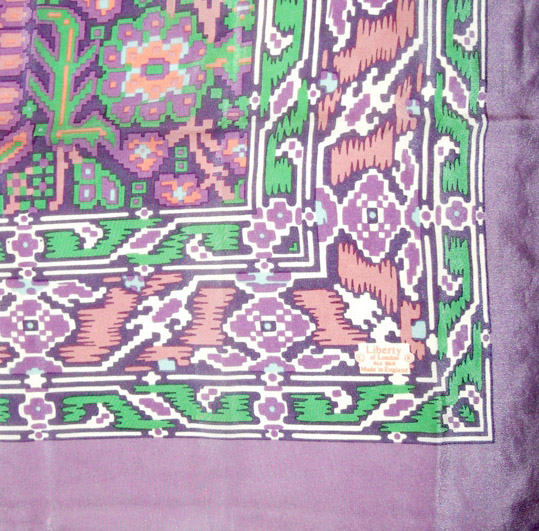 Liberty of London Ikat Design Silk Scarf