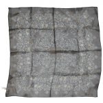 Anne Klein dark blue floral design chiffon scarf