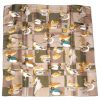 Battistoni Italy silk scarf with a design of ducks, drakes and mallards