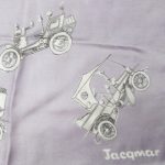 Jacqmar silk scarf with a design of vintage cars