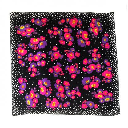 Jaeger textured silk scarf with a bright floral design