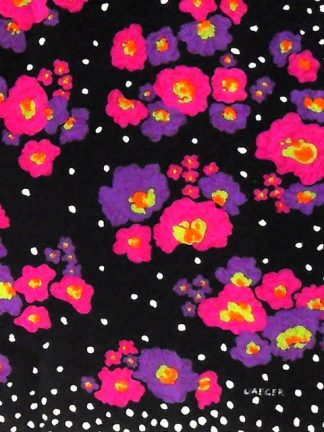 Jaeger textured silk scarf with a bright floral design