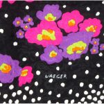 Jaeger textured silk scarf with a bright floral design