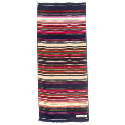 Long multi stripe silk scarf by Christian Dior Paris