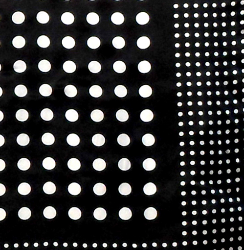 lack and white spot design silk scarf