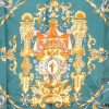 Talbots classic heraldry design silk scarf