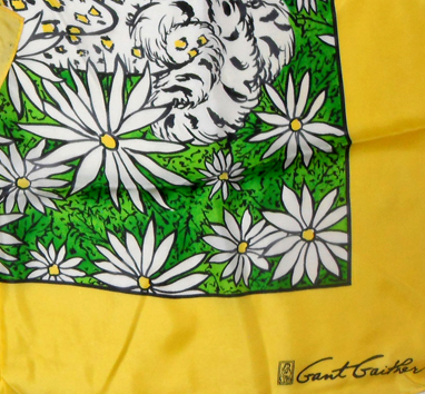 Gant Gaither Zoophisticates leopard design silk scar