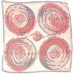 Richard Allan spot design silk scarf