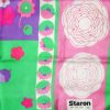Brightly coloured floral silk scarf by Staron Paris