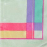 Echo silk scarf with a design of brightly coloured squares