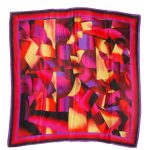 Elaine Gold abstract design silk scarf