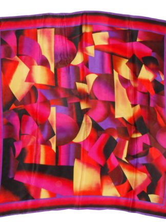 Elaine Gold abstract design silk scarf