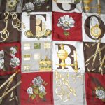 Pictorial silk scarf