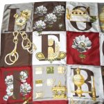 Pictorial silk scarf