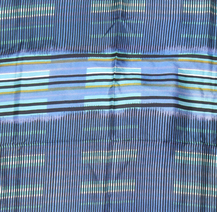Vintage Liberty silk scarf with a striped design