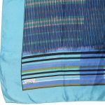 Vintage Liberty silk scarf with a striped design