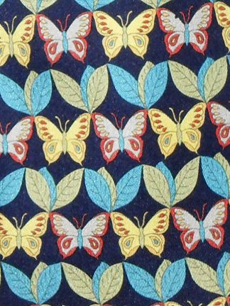Nazareno Gabrielli Italy silk tie with a butterfly design