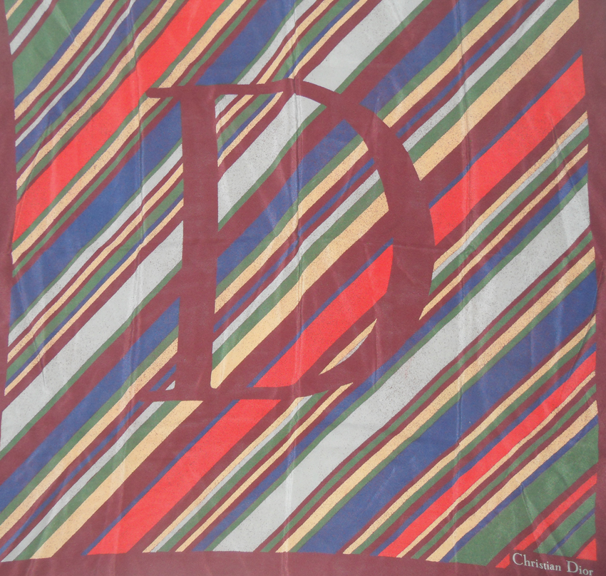 Vintage Christian Dior silk scarf