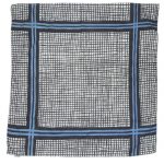 Ascher cotton square with a blue and white design