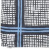 Ascher cotton square with a blue and white design