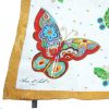 Butterfly print scarf by Anne de Sevil Paris