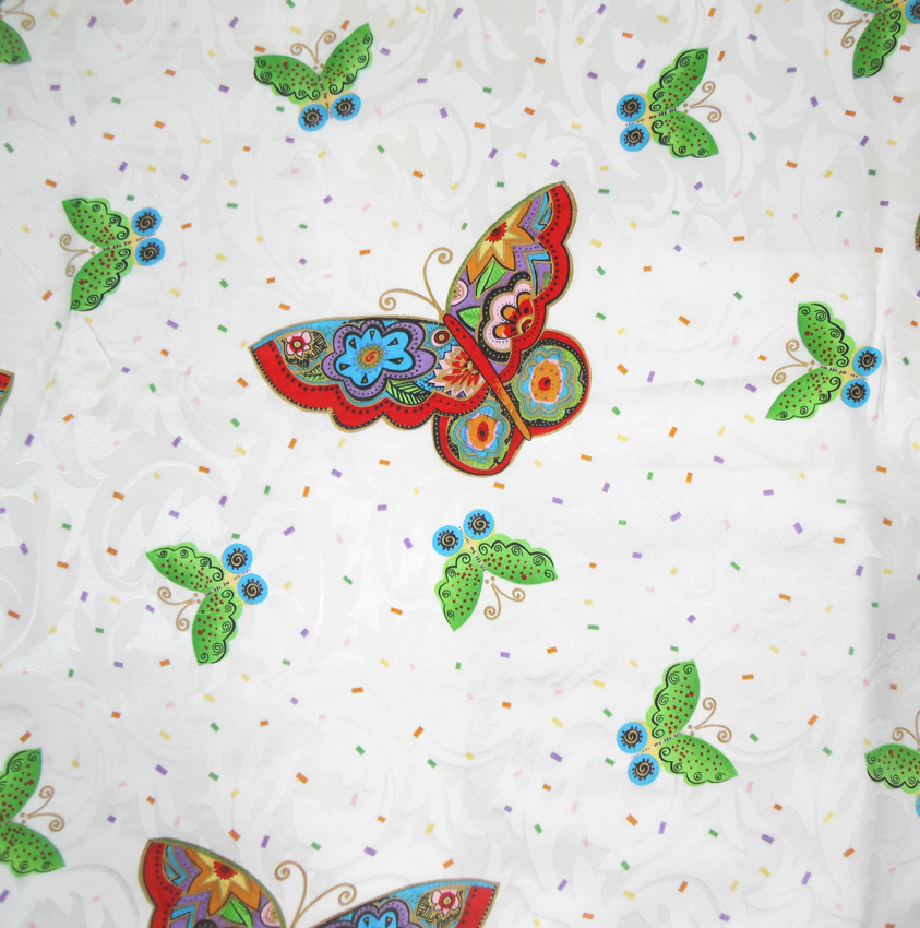 Butterfly print scarf by Anne de Sevil Paris
