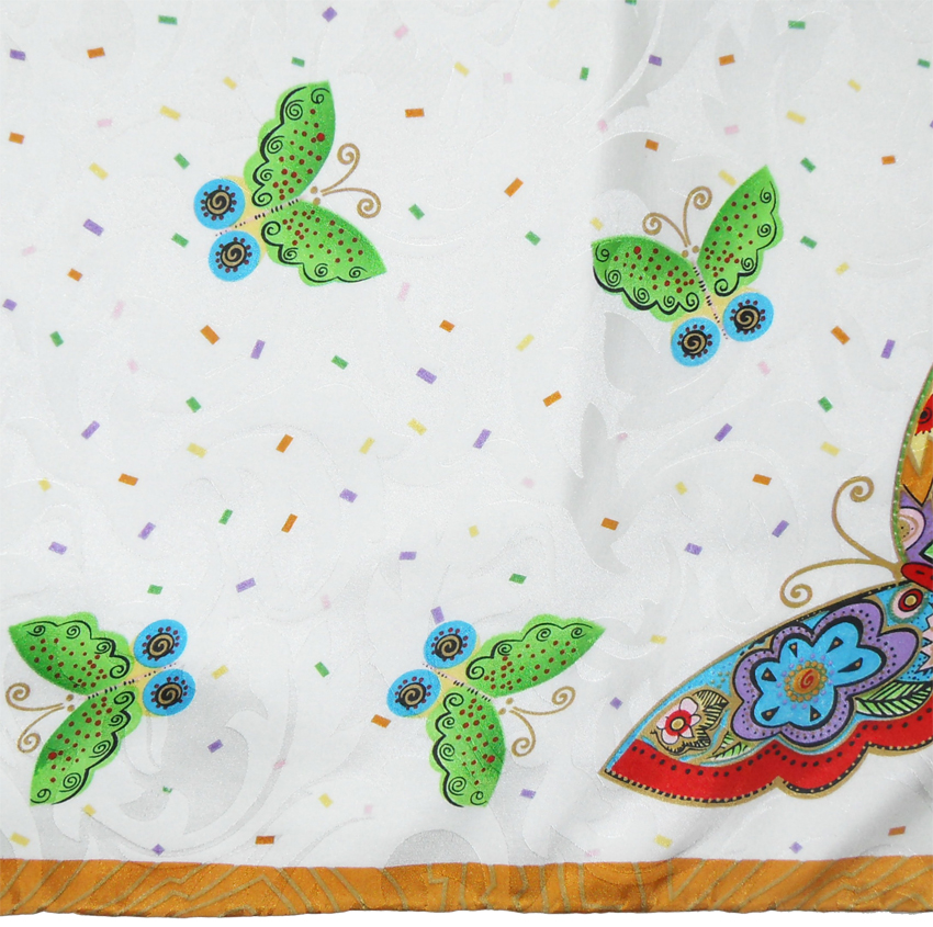 Butterfly print scarf by Anne de Sevil Paris