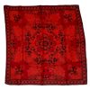 Jacqmar silk scarf with a design in shades of red and black