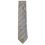 Tommy Hilfiger two tone blue and gold silk tie