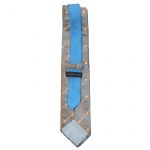 Tommy Hilfiger two tone blue and gold silk tie