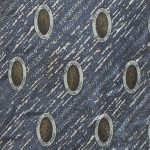 Vintage Pierre Cardin silk tie in a striking blue and brown design