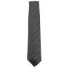 Dunhill silk and mohair mix grey tie with a diagonal stripe design