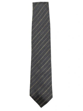 Dunhill silk and mohair mix grey tie with a diagonal stripe design