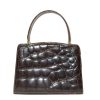 Triomphe made in France for Macy's New York crocodile skin 1960s handbag