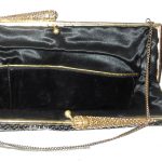 Vintage framed evening bag with bead and crystal design