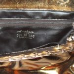 Cul de Sac Italy dark gold metallic leather bag