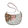 Kurt Geiger small pony skin handbag with embroidered flower detail