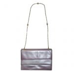 Allendé of Mayfair metallic mauve leather handbag