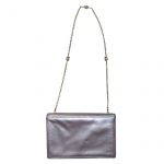 Allendé of Mayfair metallic mauve leather handbag