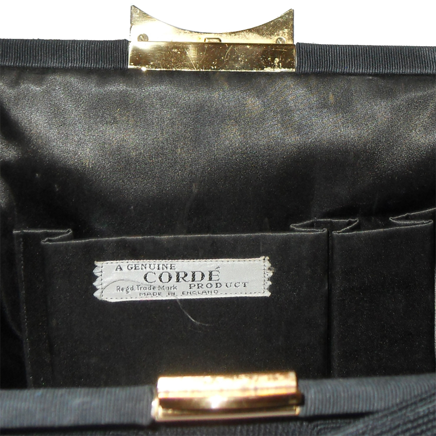 Vintage black Cordé handbag