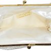 Vintage cream beaded evening purse hand made in Hong Kong