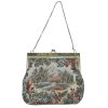 Vintage tapestry framed evening bag