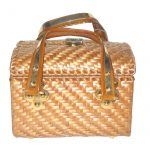 Vintage Rodo Italy wicker box handbag